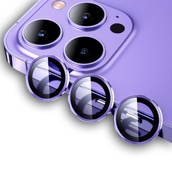 맥플 아이폰14 Pro/14 Pro max 공용 메탈 엣지 카메라 보호 필름 강화유리 - 맥플(Macple)
